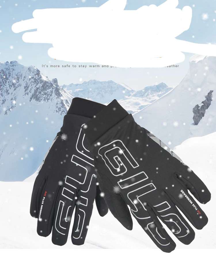 

GIYO Bike Touch Screen Winter Gloves Warm Fleece Bicycle Full Finger Waterproof Gloves Cycle Windproof Motorbike Gloves For Man