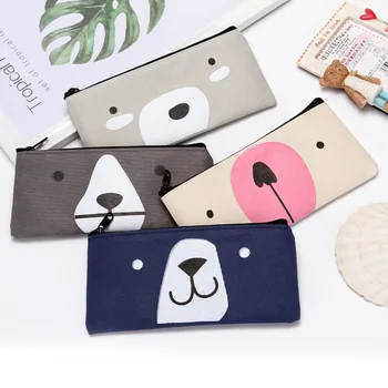 

kawaii Cartoon Animal Bear Oxford cloth Pencil Case Office Student Pencil Bag stationary case School Supplies Pen purse bag Box