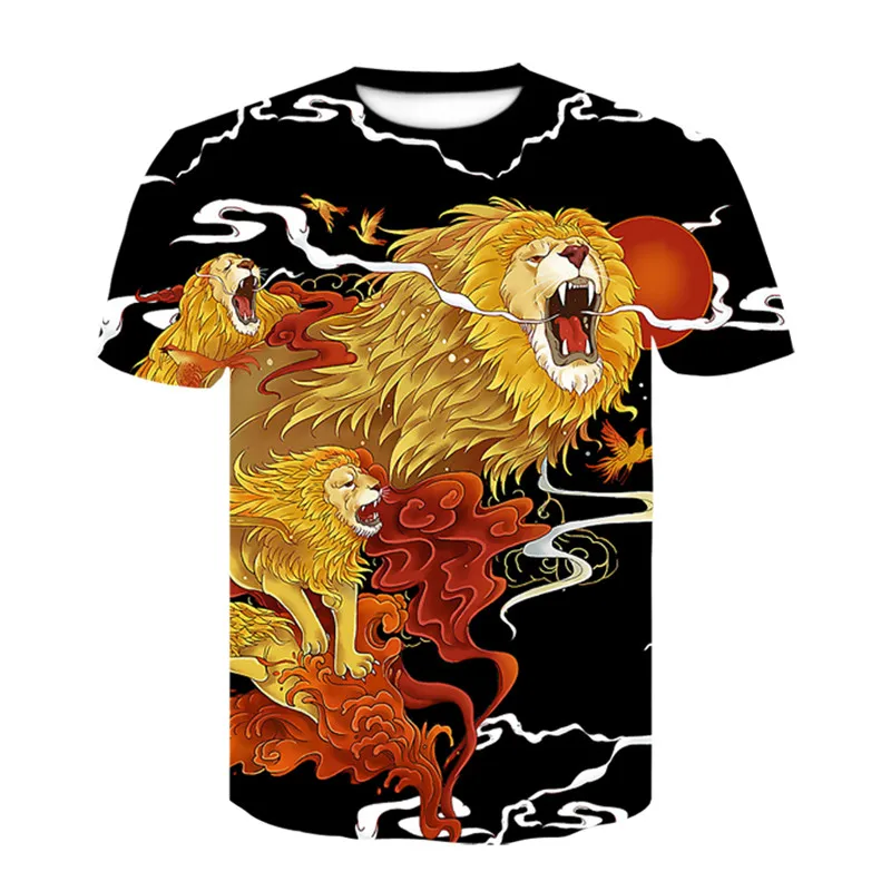 

2020 New T-Shirt Tiger 3d printed Short Sleeve O-Neck Fashion Hip Hop Summer Tops Leisure Men T-Shirt women T-Shirt