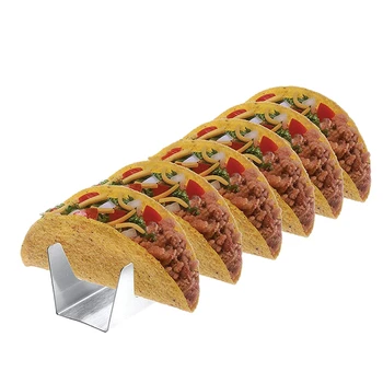 

Holder Stainless Steel Pancake Rack Shell Display Stand, 13.4 Inch, Holds 6 Tacos