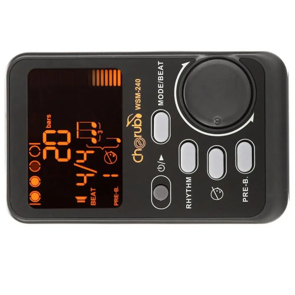 Skup Cherub WSM 240 gitara fortepianowa Metronom cyfrowy Metronom LCD Clip on przenośne Metronom na skrzypce gitara basowa instrumenty muzyczne