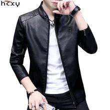 HCXY весенне-осеннее Мужское пальто из искусственной кожи, мужские повседневные Куртки из искусственной кожи, мужские пальто, Мужская модная верхняя одежда