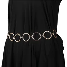 Женские модные регулируемые металлические уплотнительные кольца, пояс для танца живота, свитер, платье, пояс, аксессуары для вечеринок