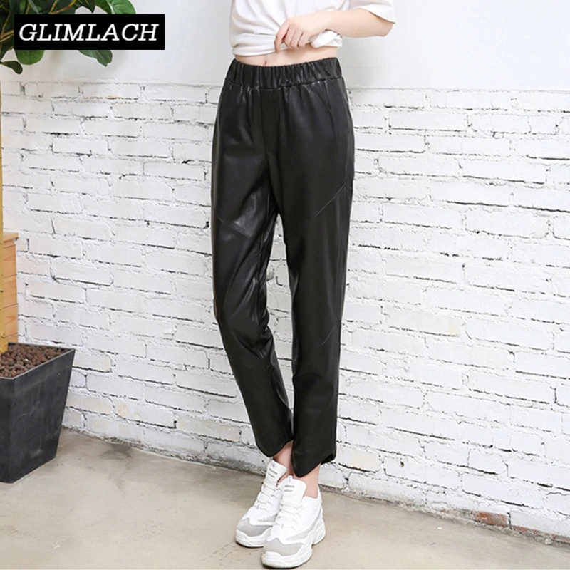 soft leather trousers