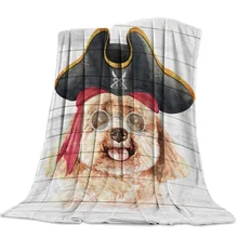 Tekstura drewna, pudel, zwierzę domowe, pies, piracki pies koral polar rozmyte koce na łóżku rzuca prześcieradło dla dzieci dziewczynki(China)