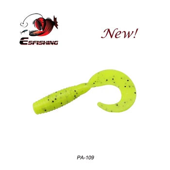 

KESFISHING Fishing Lures Single Tail CT60 60mm 1.8g 10pcs Carp Fishing Feeder Rockfishing Soft Bait PVA