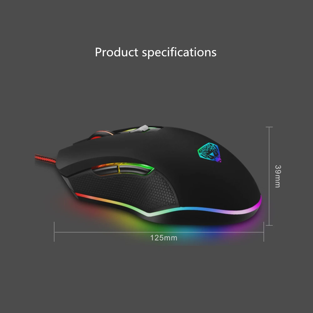 mouse 4 dpi ajustável simétrico design forma