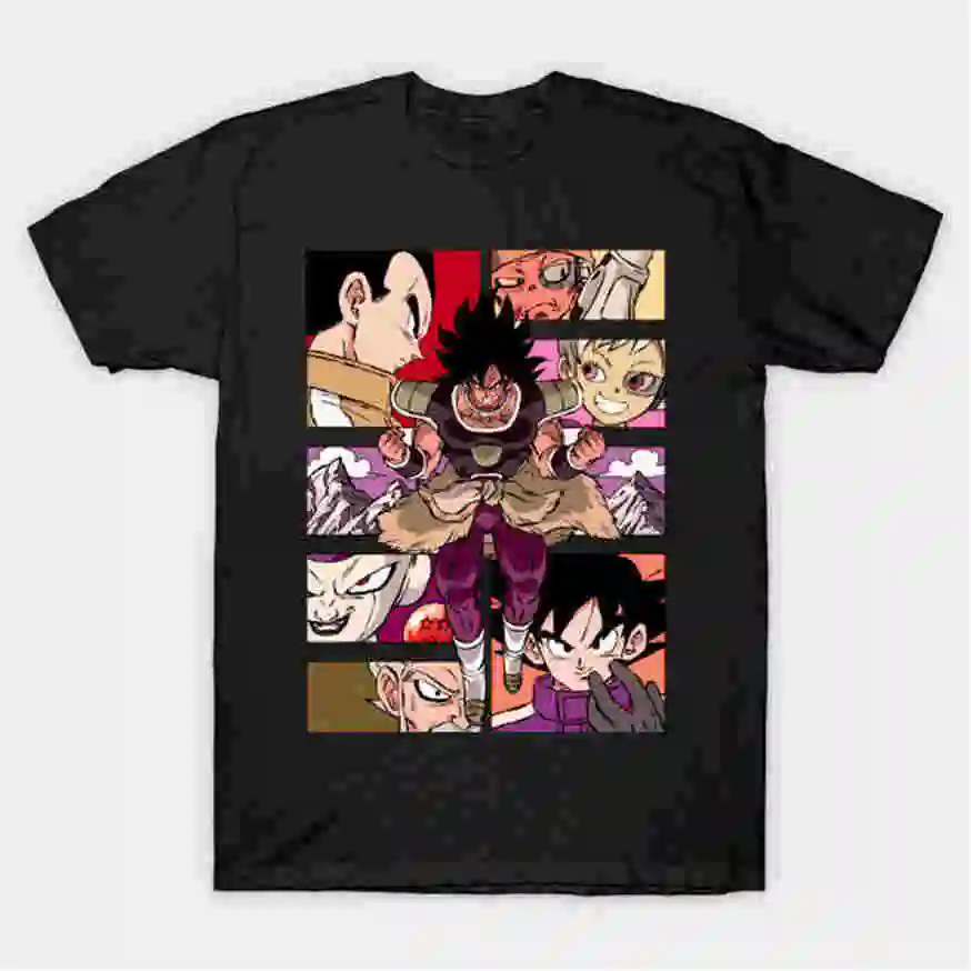 Dragon Ball Super Broly Manga Art style Son Goku Vegeta черная футболка Фитнес Футболка | Мужская одежда