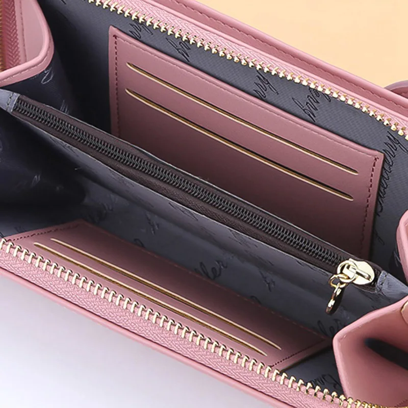 Women Wallet Brand Cell Phone Wallet Big Card Holders Wallet Handbag Purse Clutch Messenger Shoulder Straps Bag