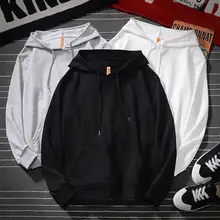 Одноцветные толстовки с капюшоном и длинными рукавами, новые брендовые толстовки с капюшоном, толстовки