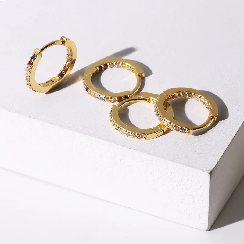 Top Quality Women Fashion CZ Small Hoop Earrings Elegant Statement Gold Color 21 H803cb12623104bb3b5bba95c7bde94d2q