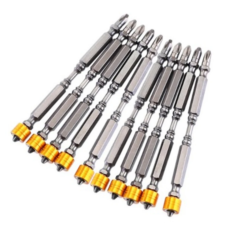Promotion! 110mm Screwdriver Bit Set Phillips Double Head PH2 Magnetic Bits 1/4Inch Hex Shank D1 Steel for Electric Screw Driver |