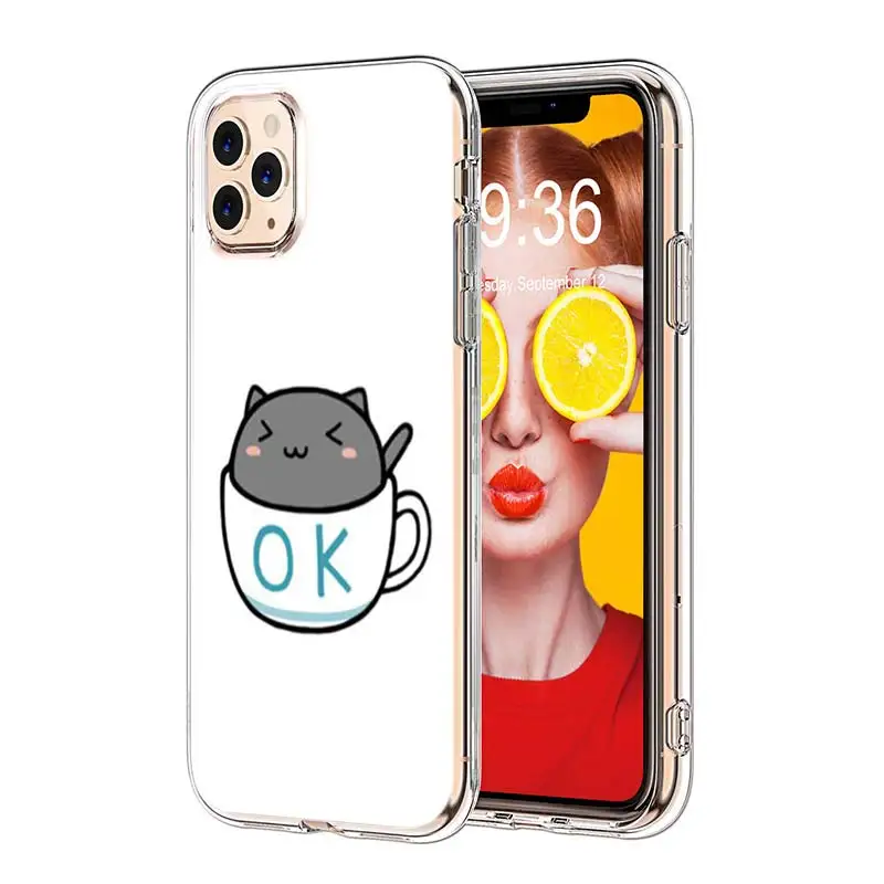 Силиконовый ТПУ чехол для iPhone 11 11Pro XS MAX XR X Kawaii милый кот для iPhone 8 7 6S 6 Plus 5S чехол для телефона - Цвет: Style 06