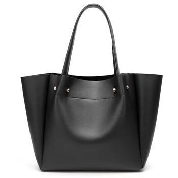 

European style Handbags 2020 High-quality Leather Women's Designer Handbag Big Tote bag Simple Bucket Shoulder bags
