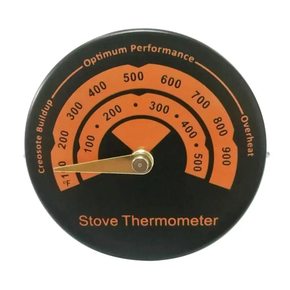 

New Magnetic Wood Stove Pipe Furnace Environmentally Friendly Fireplace Thermometer with Sensitivity Probe Home Tool