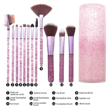 12 туб кисть для начинающих, ведерко, Кисть для макияжа, набор кистей для нанесения основы, пластиковое ведро, функциональная кисть для красоты sh1100106