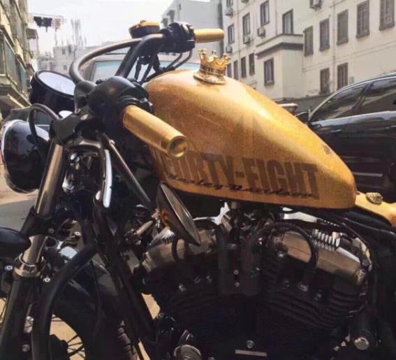 Motorcycle Crown Tank Caps CNC Flush 