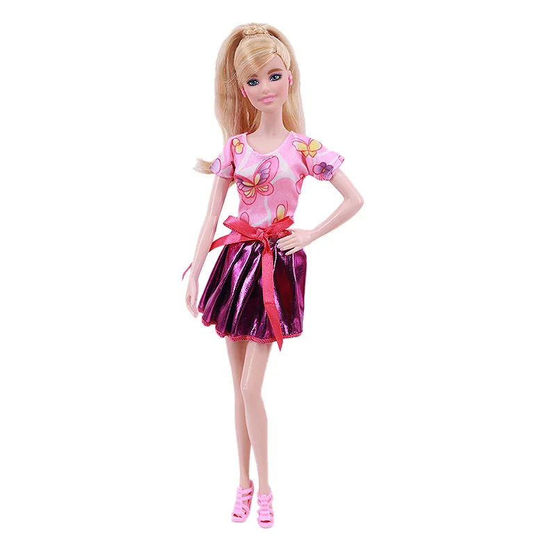 Fashion Popular Multi-layer Skirt Short Skirt College Style For 11 Inch 26-28Cm Barbies Doll Puff Skirt With Waist,Kid Toy 7