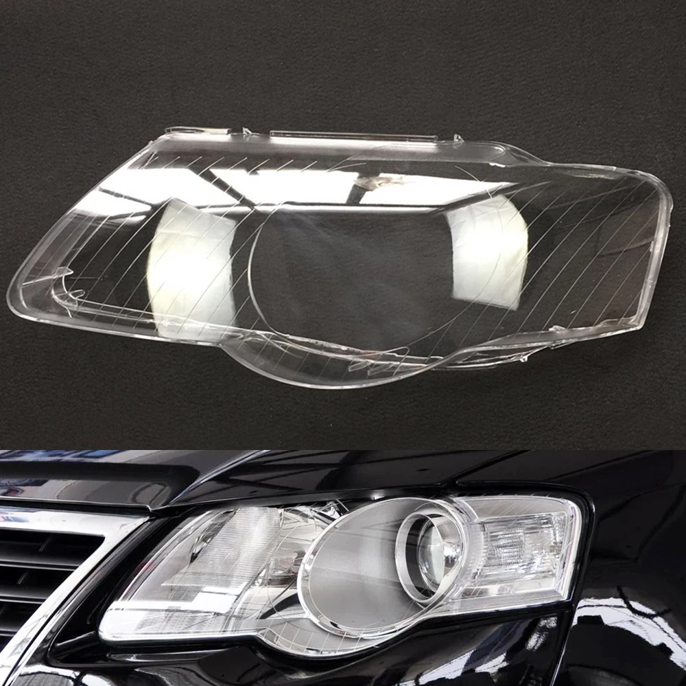 Driver Side Для Volkswagen VW Passat B6 2006 2007 2008 2009 2010 2011 Автомобильные фары прозрачные линзы Авто оболочка Крышка - Цвет: Driver Side