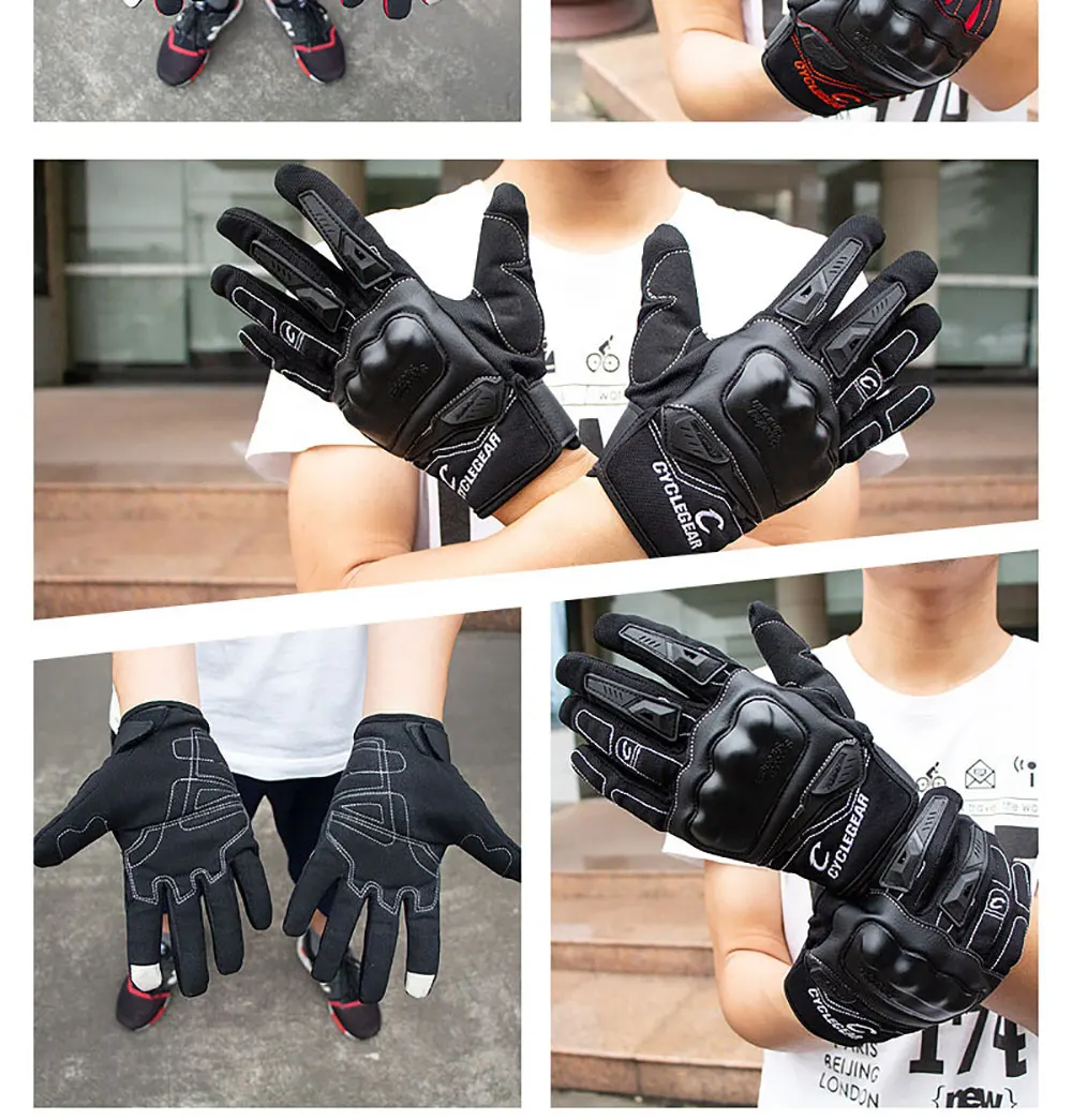 Езда племя Сенсорный экран перчатки мотоциклетные Motos Luvas Guantes Мотокросс Защитное снаряжение гоночные перчатки велосипед Велоспорт Водонепроницаемый Проф