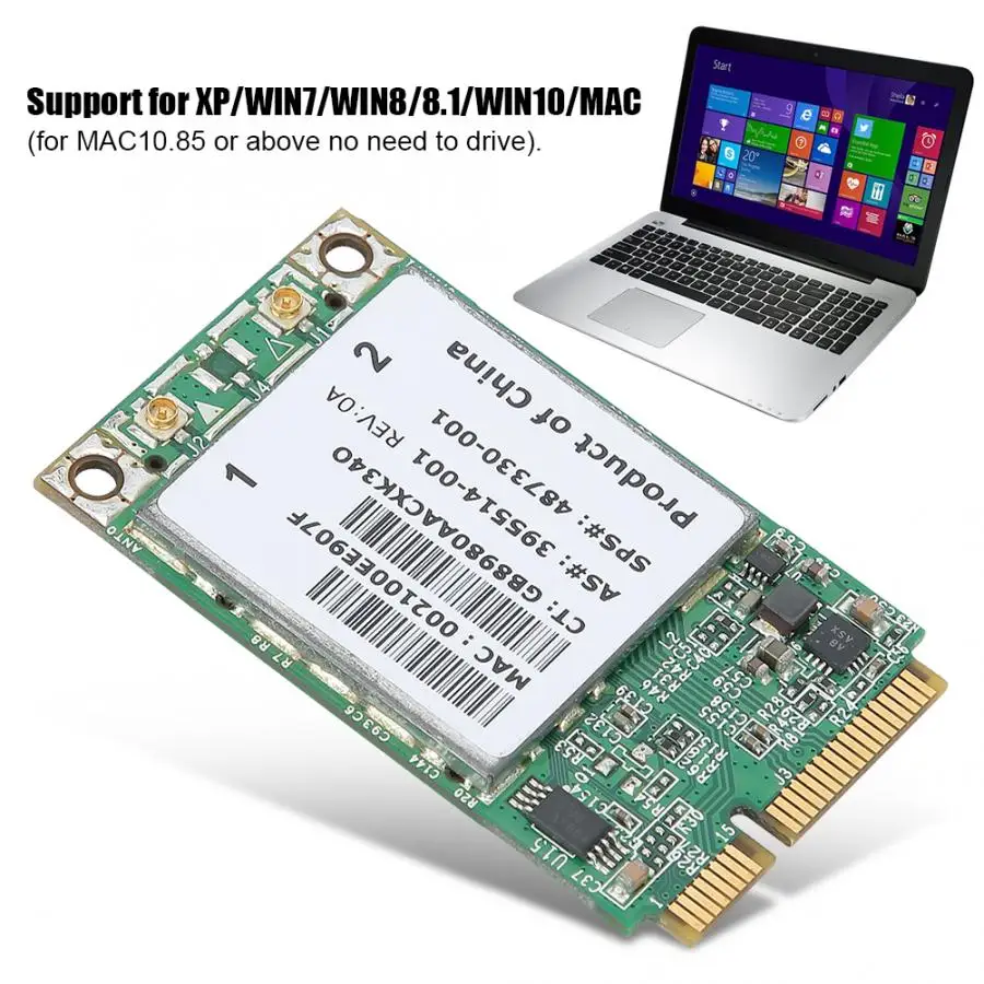 4322AGN мини PCI-E 2,4G+ 5,8G Двухдиапазонная 802,11 ABGN 300M беспроводная сетевая карта для HP6930P 2530P