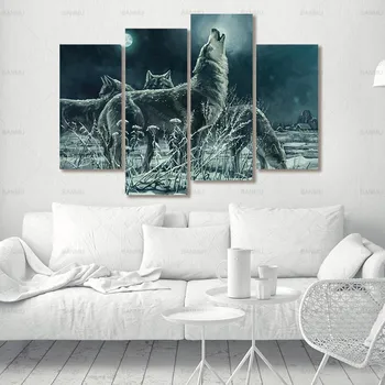 

wall Art picture Poster Canvas Painting home decor poster prints no frame painting decor for room ptints wolf on canvas
