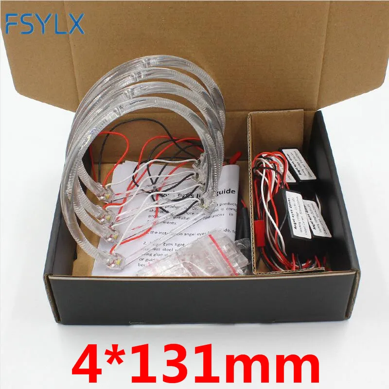 Светодиодные ангельские глазки FSYLX для BMW E46 гало без ошибок SMD E36 E38 E39 проектор
