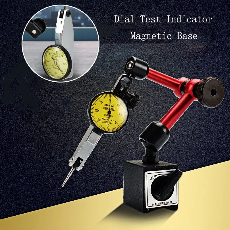 0-0,8 мм Высокоточный индикатор набора рычагов, Универсальный гибкий индикатор, магнитный держатель