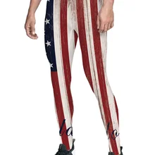Ретро флаг Старая Глория брюки мужские день независимости не просвечивают животик контроль повседневное использование с высокой талией стрейч Fit Activewear B