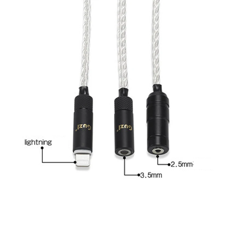 for Lightning to 3 5mm 2 5mm headphone jack adapter for iPhone 8 X 7 plus 5 6 5s 6s 5c for iPad mini Air 2 Pro Audio Converter