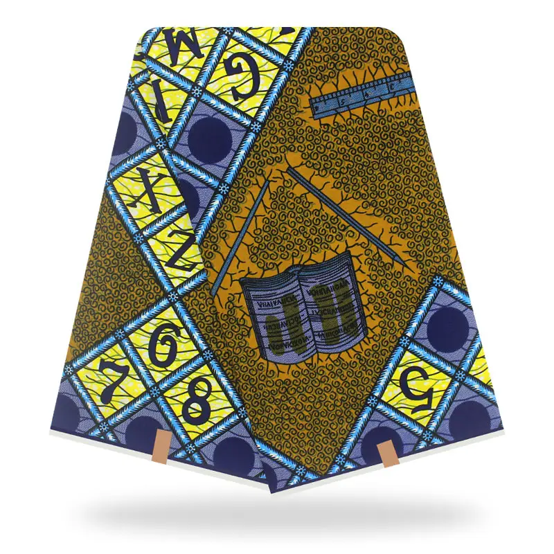 Настоящая Африканская ткань, высокое качество, Анкара, ткань с восковым принтом, африканская ткань tissu, воск,, Анкара