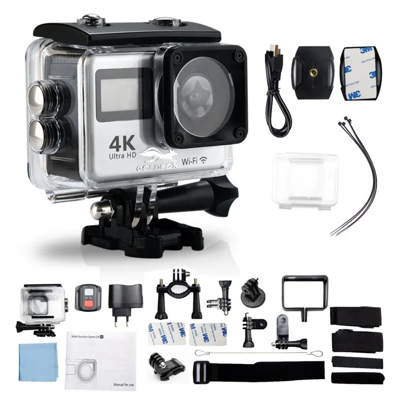 Cheap Chance for  4K WiFi Action Camera 2.0" Touch Screen 12MP 1080P Video Camera Waterproof Sports DV Bike Helmet Ca