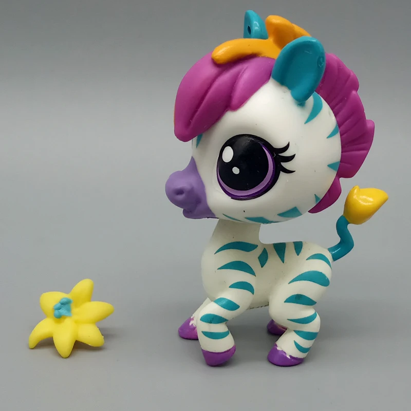 Original Little Pet Shop LPS Zebra Collection Rare Standing Old High