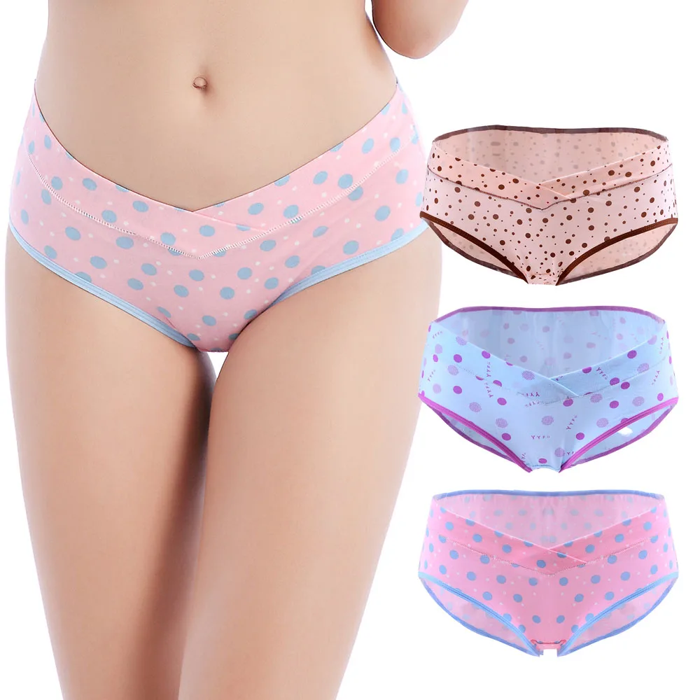 ZTOV 3 Шт./лот Хлопок Материнства Underwear U образный Низкой Талией Беременности Трусы