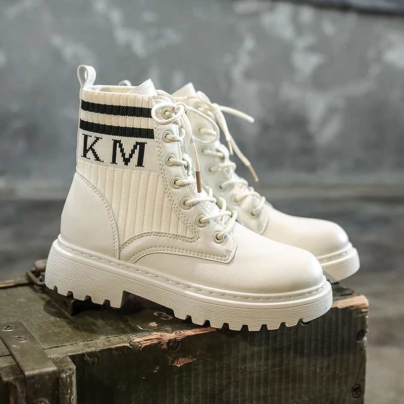 Boots Female women shoes Ankle 2020 Autumn British Wind Genuine Leather Thick With Short Boots Motorcycle Martin shoes leisure Boots Female women shoes Ankle 2020 Autumn British Wind Genuine Leather Thick With Short Boots Motorcycle Martin shoes leisure