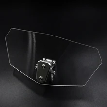 Универсальный Регулируемый воздушный поток мотоцикла лобовое стекло с прозрачным ветровым стеклом