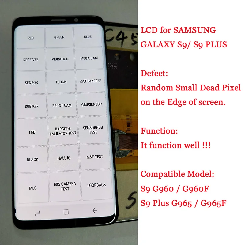  AMOLED For Samsung Galaxy S8 S8 Plus S9 S9 Plus Note 8 Lcd Display Touch Screen Digitizer +Small Sp
