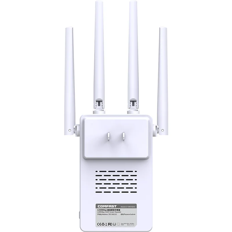 5GHz Kép 1200Mbps Amplifer Internet Tăng Cường Tín Hiệu Không Dây Sóng 2.4GHz Wi-Fi Bộ Khuếch Ăng Ten wifi range extender