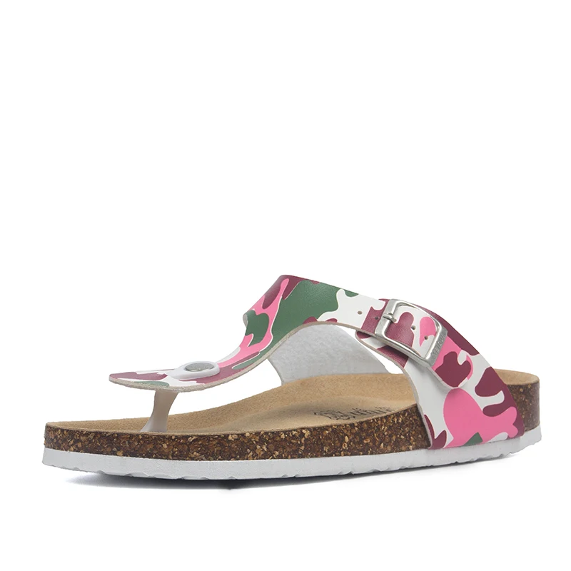 Summer Women Cork Slippers PU Leather Woman Sandals Fashion Flip Flops For Women Mule Clogs Slippers Female Footwear
