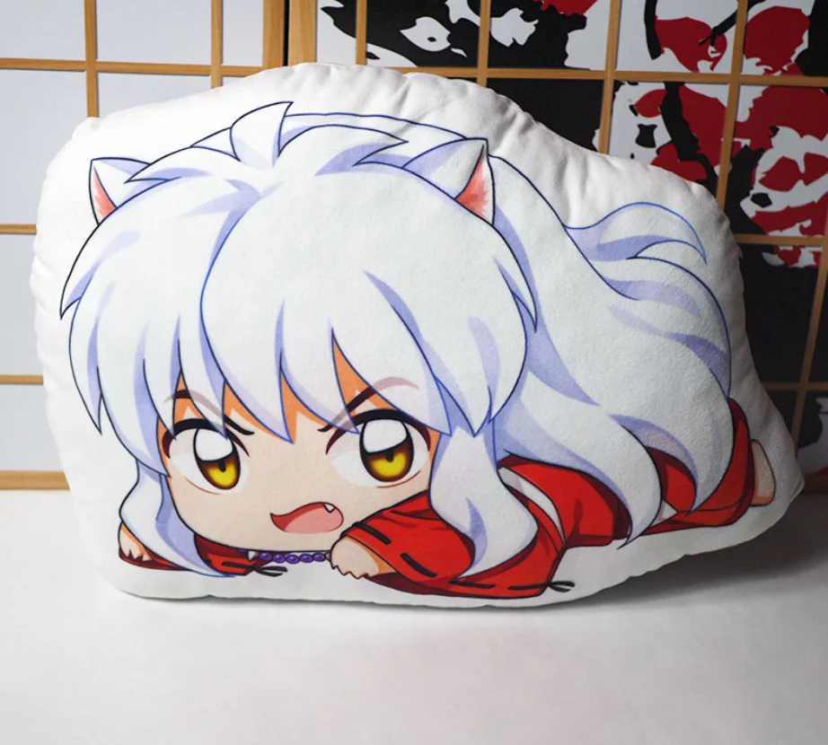 Аниме Inuyasha плюшевая игрушка подушка короткая мягкая милая кукла Двусторонняя