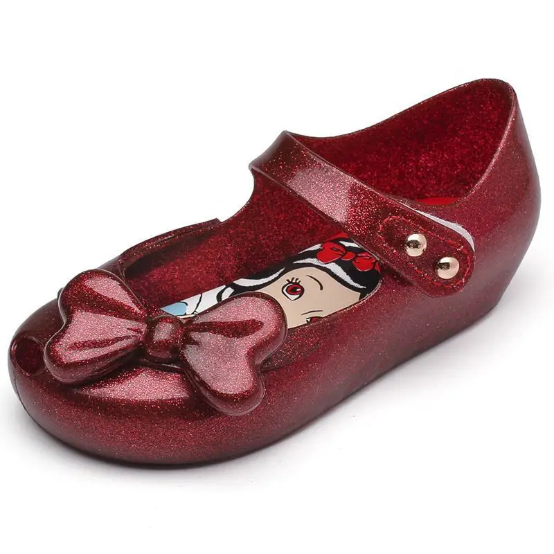 Новинка года; детская обувь; милая обувь принцессы с бантом для девочек; прозрачная детская обувь; прозрачные сандалии; детские сандалии Melissa