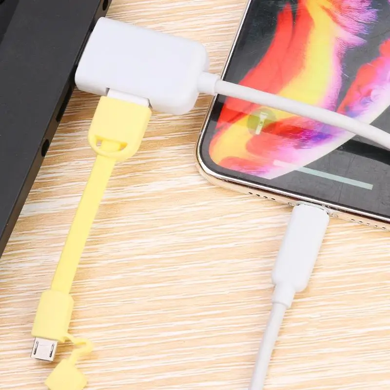 8pin конвертер кабель для USB 5V OTG данных камера кабель адаптер конвертер Шнур Линия для iPhone iPad iPod ноутбука ПК