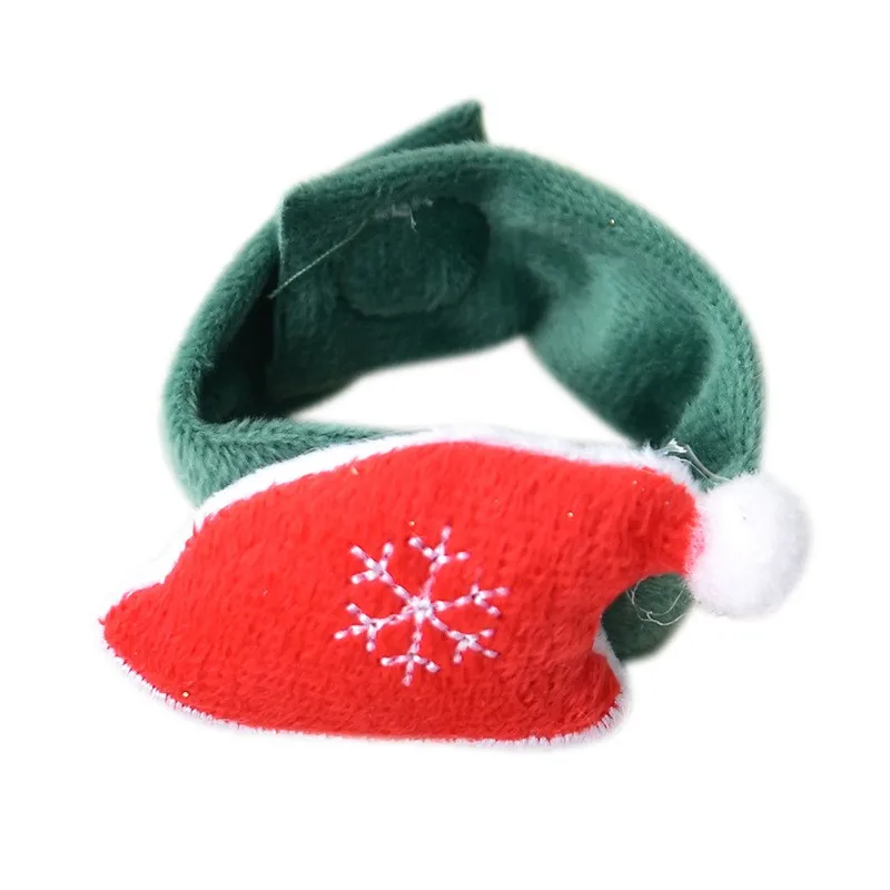 Christmas hat Cloth Children Christmas Style Wrap Bracelet Cute Fashion Durable Flexible Slap Band Safety Decoration Kids Bracelet Handband - Цвет: Christmas hat