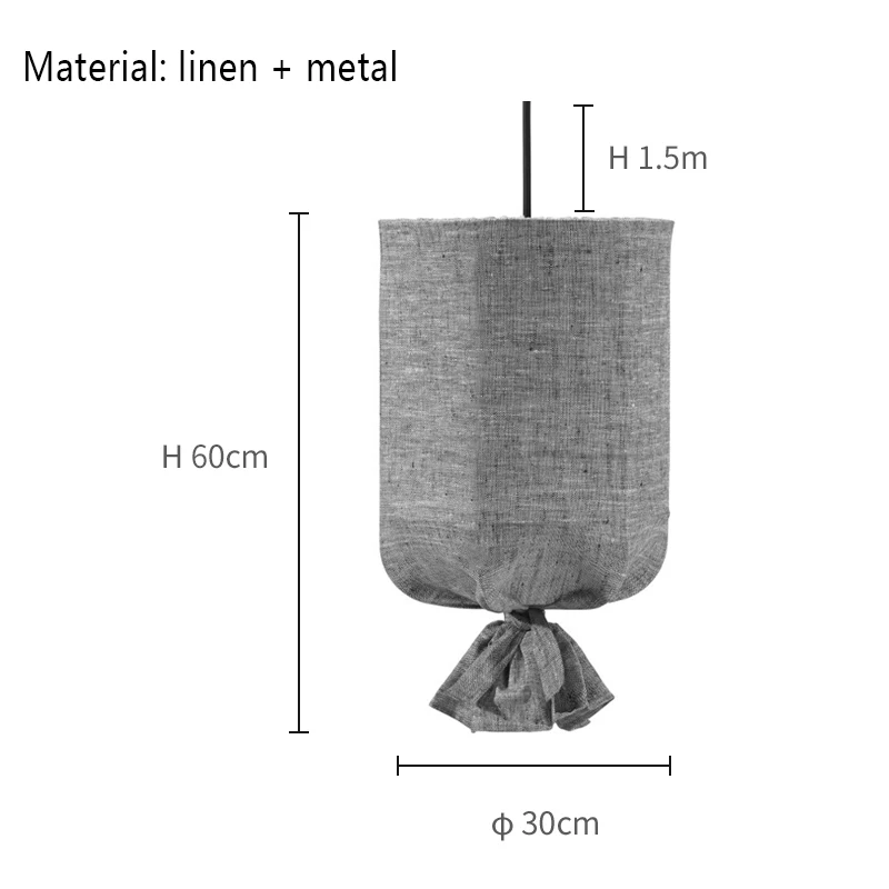 30cmx60cm Gray Современные подвесные потолочные светильники из ткани светодиодный подвесной светильник освещение Decoracion гостиная спальня столовая люстра Подвесная лампа - Цвет корпуса: 30cmx60cm Gray