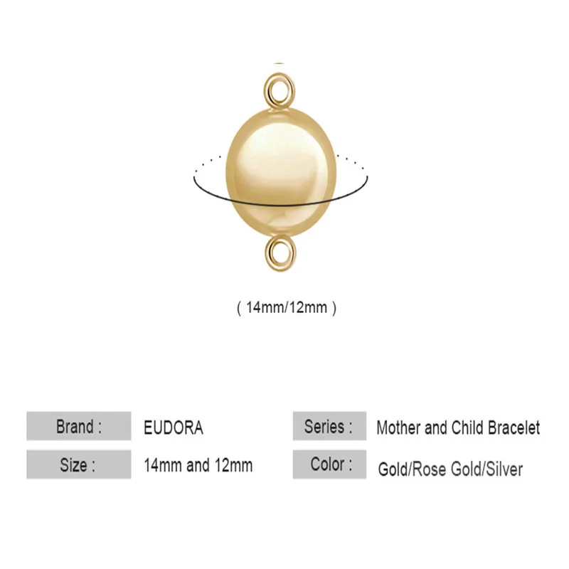 Eudora Harmony Ball Mix Style 12 14mm Angel Caller Chime Sound Bola Bracelet for Women Baby Gift Charm DIY Jewelry nb14mm 2