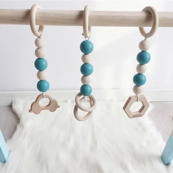 

Wooden Fitness Rack Ornament Kids Room Decoration Nursery Tent Hanging Pendant Wall Decor Photography Props