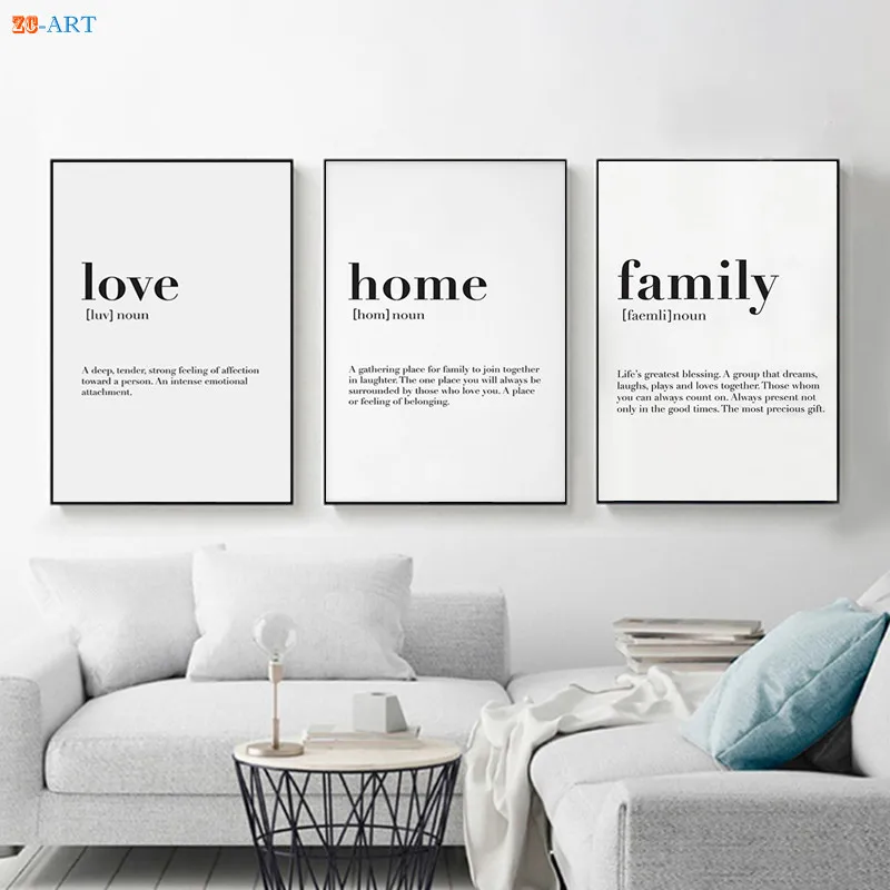 FAMILY VERSE LOVE QUOTE CANVAS PRINT WALL ART PICTURE 18 X 32  INCH FRAMED 