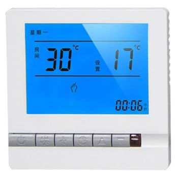 

Hot Sale Intelligent Electric Heating Thermostat Heating Switch Programming Clock Controller