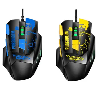 

Wired Programmable Gaming Mouse RGB LED 6 Gear DPI Adjustable Desktop Computer Laptop Optical Mouse for Gaming Business Office