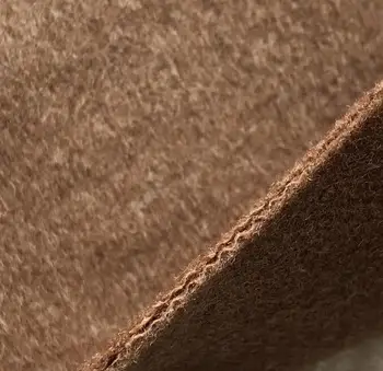 

156cm Double wool cinnamon Brown wool fabric Cashmere dress coat printing super hollandais sequin textiles diy fabric C986